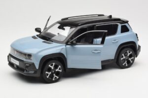Renault 4 E-Tech Electric Cloud Blue Norev 1:18 185521 Metal - imagem 2 de 8