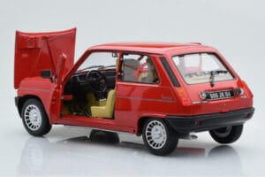 Renault 5 Alpine Turbo Vermelho Norev 1:18 185243 Metal - imagem 3 de 8