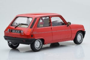 Renault 5 Alpine Turbo Vermelho Norev 1:18 185243 Metal - imagem 4 de 8