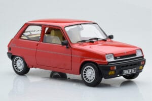 Renault 5 Alpine Turbo Vermelho Norev 1:18 185243 Metal - imagem 6 de 8