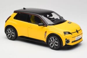 Renault 5 E-Tech Pop Amarelo & Preto Norev 1:18 185500 Metal - imagem 2 de 8