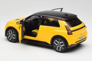 Renault 5 E-Tech Pop Amarelo & Preto Norev 1:18 185500 Metal - imagem 5 de 8