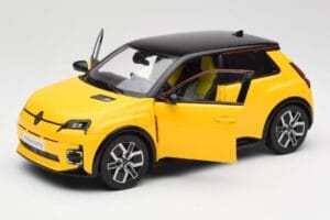 Renault 5 E-Tech Pop Amarelo & Preto Norev 1:18 185500 Metal - imagem 7 de 8
