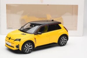Renault 5 E-Tech Pop Amarelo & Preto Norev 1:18 185500 Metal - imagem 8 de 8