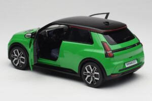 Renault 5 E-Tech Electric Pop Verde & Preto Norev 1:18 185502 Metal - imagem 5 de 8
