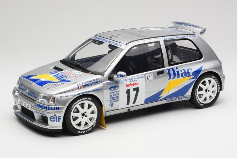 Renault Clio Maxi #17 J. Ragnotti / G. Thimonier Tour de Corse 1995 Otto 1:12 G090 Resina