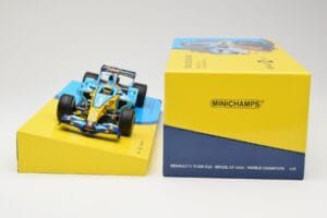 Renault R26 #1 F. Alonso F1 World Champion Brazilian GP 2006 Minichamps 1:18 147061801 Metal - imagem 6 de 6