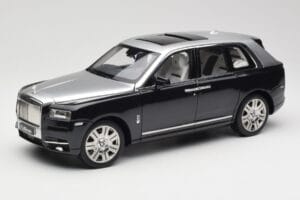 Rolls-Royce Cullinan Preto & Prata OEM 1:18 ROLLS001 Metal