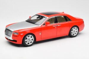Rolls-Royce Ghost Vermelho & Prata Kyosho 1:18 008802RS Metal