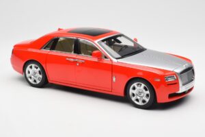 Rolls-Royce Ghost Vermelho & Prata Kyosho 1:18 008802RS Metal - imagem 6 de 8