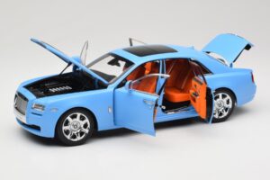 Rolls-Royce Ghost Series I Azul Claro Kyosho 1:18 08802LB Metal - imagem 2 de 8