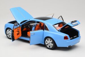Rolls-Royce Ghost Series I Azul Claro Kyosho 1:18 08802LB Metal - imagem 5 de 8