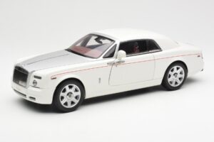 Rolls-Royce Phantom Coupe English Branco Prateado Kyosho 1:18 08861EW Metal