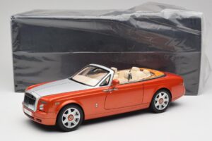 Rolls-Royce Phantom Drophead Coupe Mandarin Laranja Kyosho 1:18 08871P Metal - imagem 10 de 10