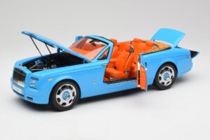 Rolls-Royce Phantom Drophead Coupe Powder Azul Kyosho 1:18 08871BL Metal - imagem 2 de 10