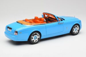 Rolls-Royce Phantom Drophead Coupe Powder Azul Kyosho 1:18 08871BL Metal - imagem 5 de 10