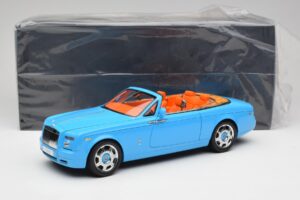 Rolls-Royce Phantom Drophead Coupe Powder Azul Kyosho 1:18 08871BL Metal - imagem 10 de 10