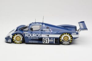 Sauber Mercedes C9 Kouros Racing #61 M. Thackwell / H. Pescarolo 24 Hours of Le Mans 1987 Minichamps 1:18 155873561 Metal - imagem 3 de 6