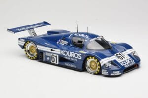 Sauber Mercedes C9 Kouros Racing #61 M. Thackwell / H. Pescarolo 24 Hours of Le Mans 1987 Minichamps 1:18 155873561 Metal - imagem 4 de 6