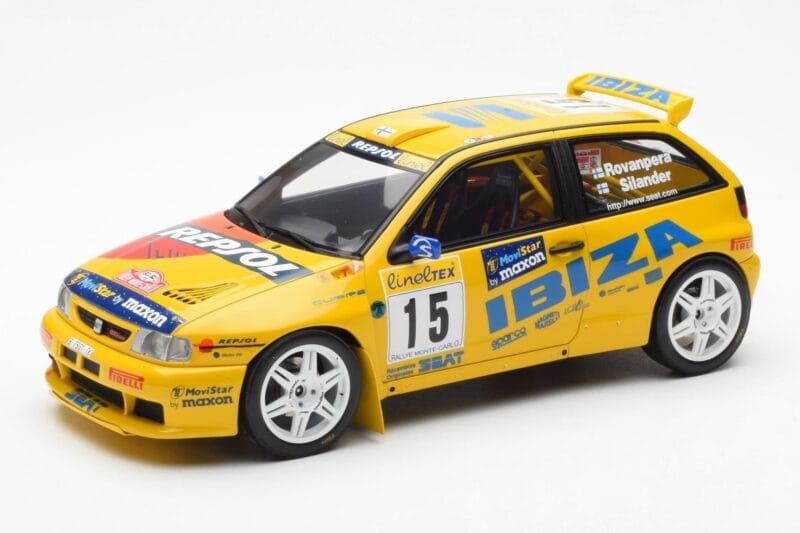 SEAT Ibiza Kit Car Evo 2 #15 H. Rovanpera / R. Pietilanen Rally Monte Carlo 1998 Otto 1:18 OT445 Resina