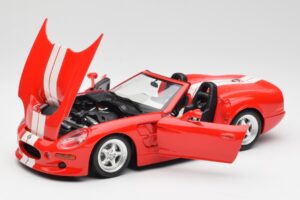 Shelby Series 1 Cabriolet Vermelho Bburago 1:18 3353 Metal - imagem 2 de 8