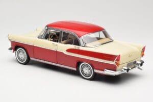 Simca Chambord Vermelho & Marfim Norev 1:18 185721 Metal - imagem 7 de 8