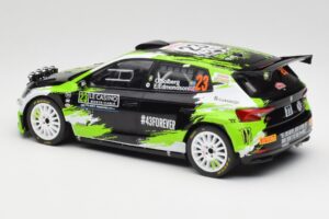 Skoda Fabia Rally2 #23 O. Solberg / E. Edmondson Rally Monte Carlo 2023 IXO 1:18 18RMC155A Metal - imagem 5 de 6