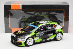 Skoda Fabia Rally2 #23 O. Solberg / E. Edmondson Rally Monte Carlo 2023 IXO 1:18 18RMC155A Metal - imagem 6 de 6
