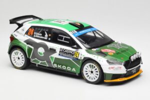 Skoda Fabia Rally2 #24 N. Gryazin / K. Aleksandrov Rally Monte Carlo 2023 IXO 1:18 18RMC155B Metal - imagem 4 de 6