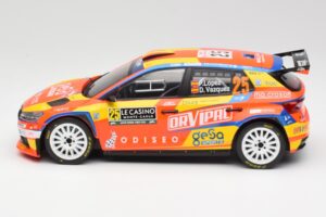 Skoda Fabia Rally2 #25 P. Lopez Rally Monte Carlo 2024 IXO 1:18 18RMC199 Metal - imagem 3 de 6