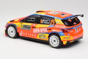 Skoda Fabia Rally2 #25 P. Lopez Rally Monte Carlo 2024 IXO 1:18 18RMC199 Metal - imagem 5 de 6