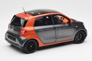 Smart Forfour W453 Lava Laranja Grafite Cinzento Norev 1:18 B66960298 Metal - imagem 3 de 8