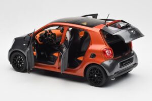 Smart Forfour W453 Lava Laranja Grafite Cinzento Norev 1:18 B66960298 Metal - imagem 5 de 8