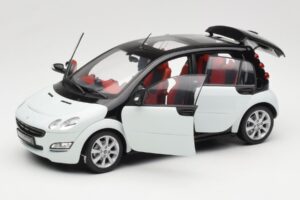 Smart Forfour Branco Kyosho 1:18 0019141V001C01Q00 Metal - imagem 2 de 8