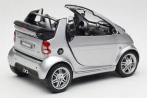 Smart Fortwo W450 Brabus Cabrio Prateado Edição Concessionário Kyosho 1:18 0017769V001C05Q00 Metal - imagem 3 de 8