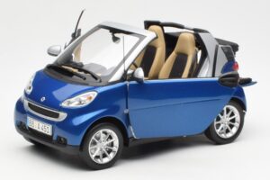 Smart Fortwo W451 Cabriolet Azul Prata Minichamps 1:18 Q0022565V001C80Q00 Metal - imagem 2 de 8