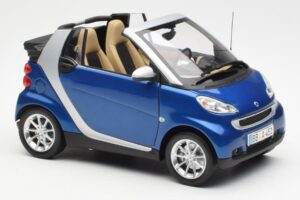 Smart Fortwo W451 Cabriolet Azul Prata Minichamps 1:18 Q0022565V001C80Q00 Metal - imagem 6 de 8