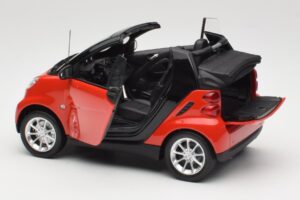 Smart Fortwo W451 Cabrio Vermelho Preto Minichamps 1:18 150036333 Metal - imagem 5 de 8