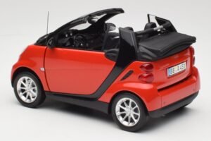 Smart Fortwo W451 Cabrio Vermelho Preto Minichamps 1:18 150036333 Metal - imagem 7 de 8