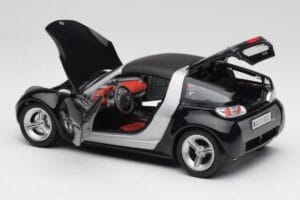 Smart Roadster Azul Escuro Bburago 1:18 34917 Metal - imagem 5 de 8