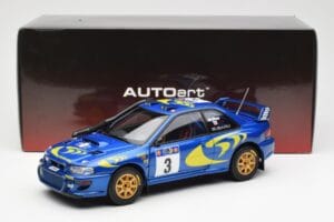 Subaru Impreza WRC #3 C. McRae / N. Grist Safari Rally Winner 1997 AUTOart 1:18 89792 Metal - imagem 8 de 8