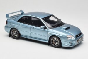 Subaru Impreza WRX STi WR1 GD P. Solberg Edition Ice Blue Metallic Otto 1:18 OT1114 Resina - imagem 4 de 6