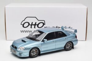 Subaru Impreza WRX STi WR1 GD P. Solberg Edition Ice Blue Metallic Otto 1:18 OT1114 Resina - imagem 6 de 6