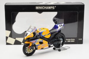 Suzuki GSX-R 1000 Team Alstare Corona Extra T. Corser WSB 2005 Minichamps 1:12 122052211 Metal - imagem 6 de 6