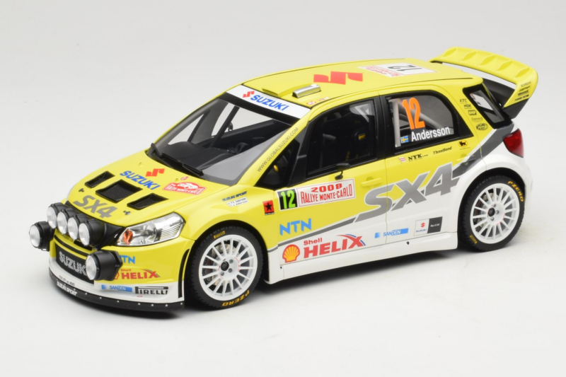 Suzuki SX4 WRC #12 P-G. Andersson / J. Andersson Rally Monte Carlo 2008 Night Version Otto 1:18 OT495 Resina