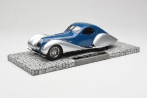 Talbot-Lago T150 C-SS Coupe Azul Prata Minichamps 1:18 107117122 Resina