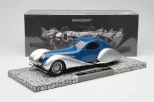 Talbot-Lago T150 C-SS Coupe Azul Prata Minichamps 1:18 107117122 Resina - imagem 6 de 6