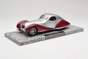 Talbot-Lago T150 C-SS Coupe Prata Vermelho Minichamps 1:18 107117121 Resina