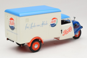 Tempo Dreirad Kastenwagen Pepsi Minichamps 1:18 150099024 Metal - imagem 3 de 8