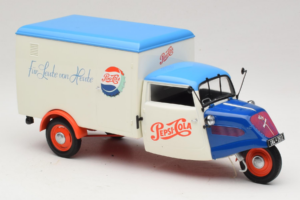 Tempo Dreirad Kastenwagen Pepsi Minichamps 1:18 150099024 Metal - imagem 6 de 8